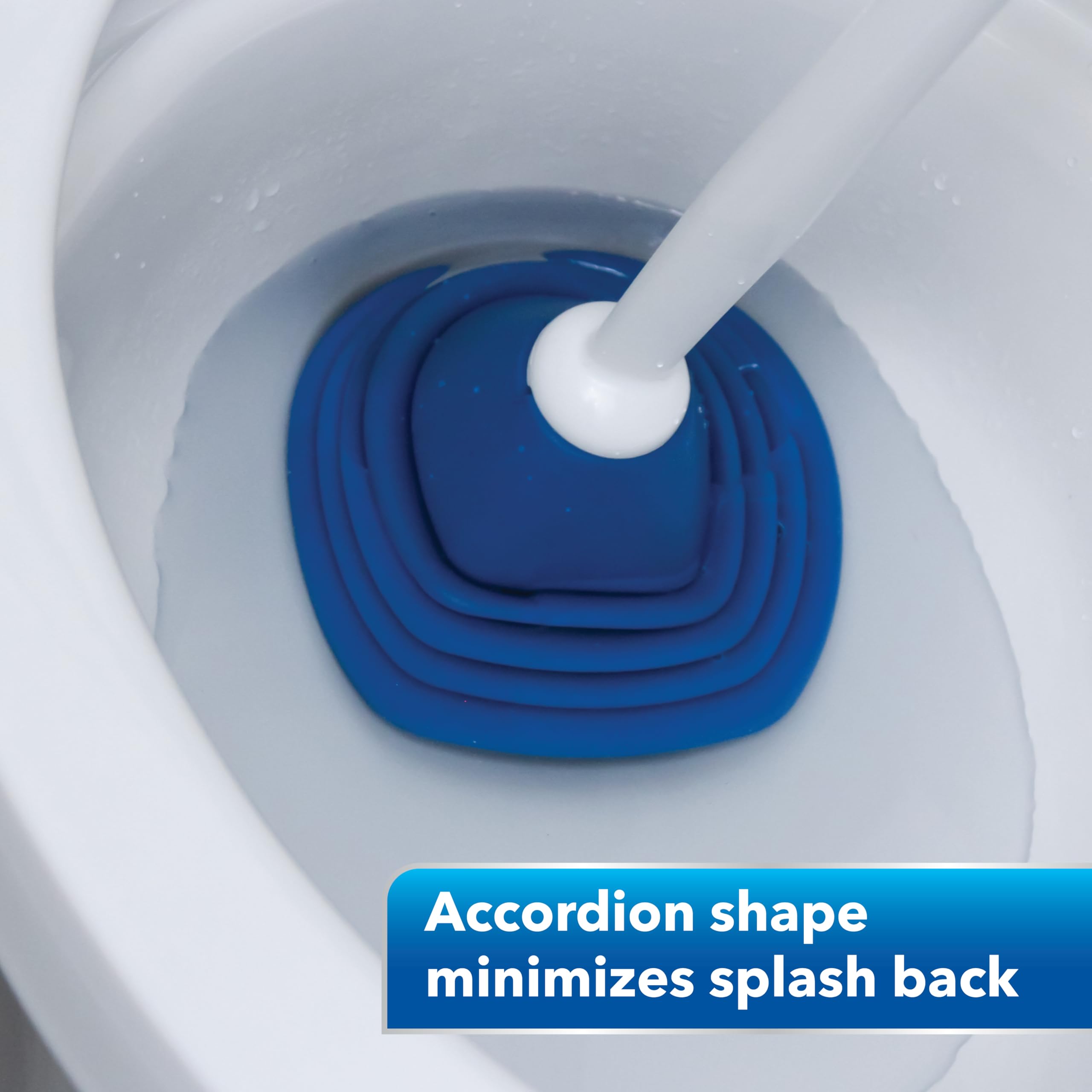 Unger EZ No-Drip Combo Toilet Brush and Plunger Set with Carrying Caddy, Cleaning Tools for Home and Business Bathroom, Discreet Scrubber Accessories Set for Tough Stains and Tight Suction - Image 5