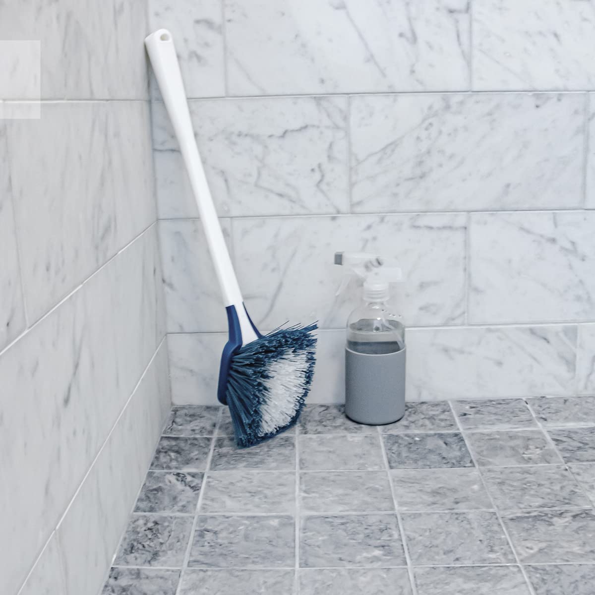 Unger EZ Reach Shower Tub and Tile Scrub Brush, Crevice Bathroom Cleaning Supplies, Non-Scratch Scrubber Tool for Showers, Fixtures, Bathtubs, Drains, Grout, and Marble - Image 7