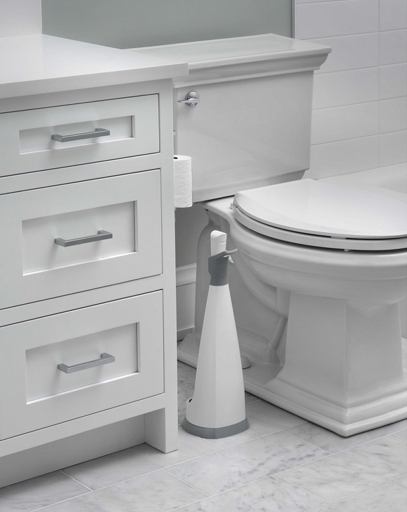 Unger No-Drip Toilet Brush Set, Flexible Neck Scrubber with Portable Carrying Caddy Holder, Discreet Bathroom Cleaning Supplies, Scrub Tough Stains with Non-Scratch Bristles - Image 7