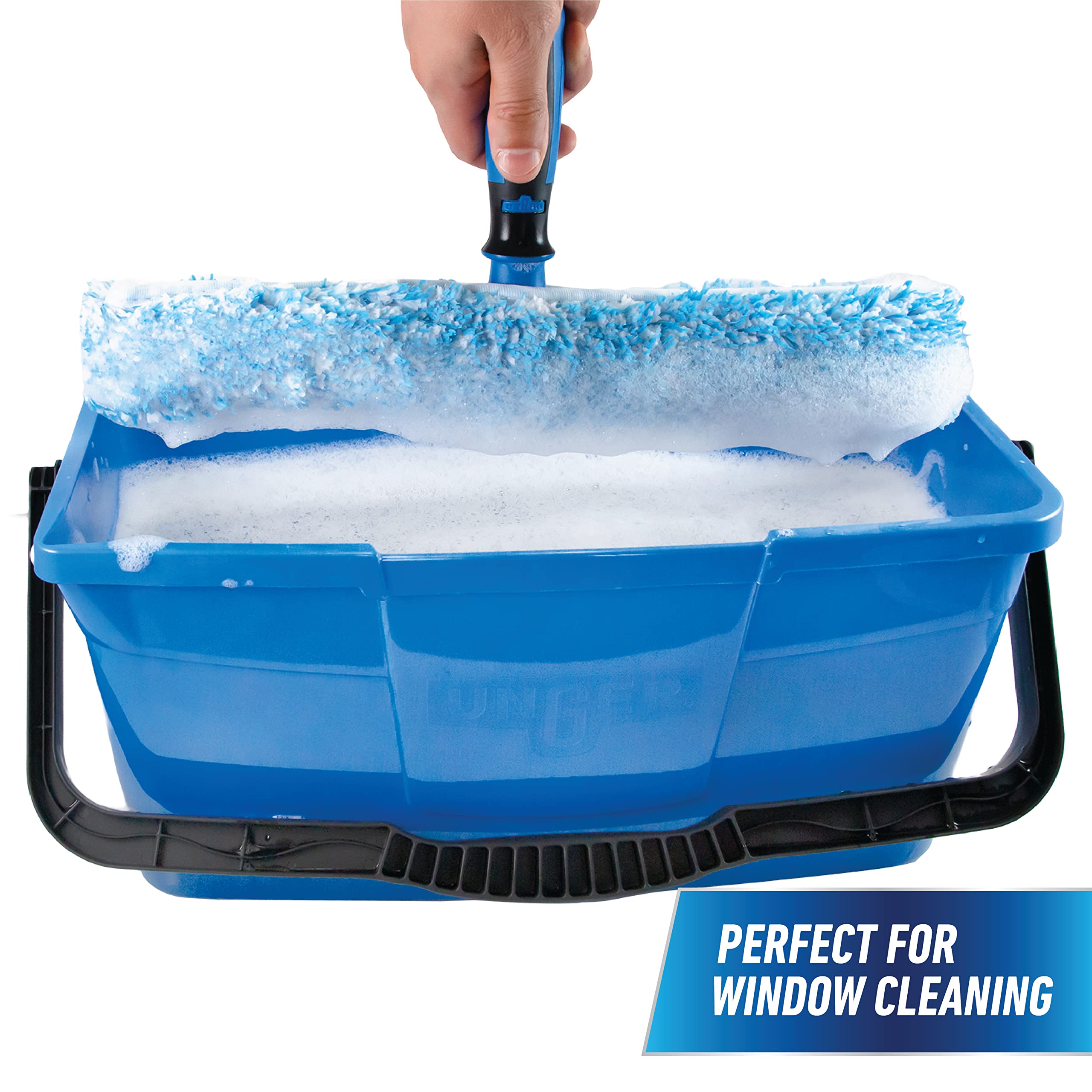 Unger Professional 3 Gallon Bucket – Compact Cleaning Bucket, Comfort-Grip Handle, 2 Pour Spouts, Portable Cleaning Supplies, Plastic Mop Bucket for Floor, Window & Household Cleaning - Image 4