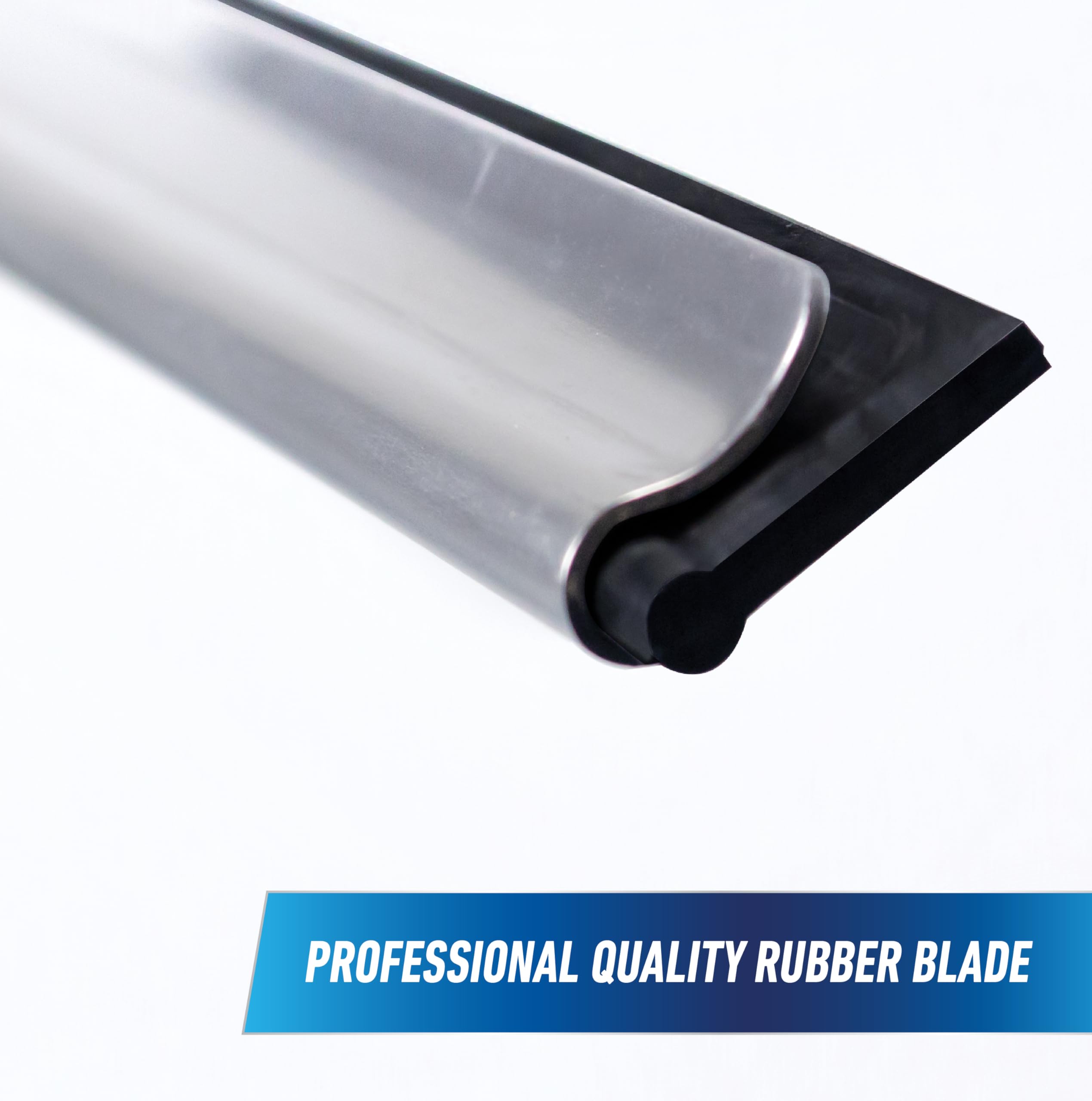 Unger Professional Connect and Clean 18” Grip Swivel Window, Glass Squeegee, and 8’ Pole, 180-Degree Pivoting Handle with Lock, Cleaning Supplies for Streak-Free Results - Image 7