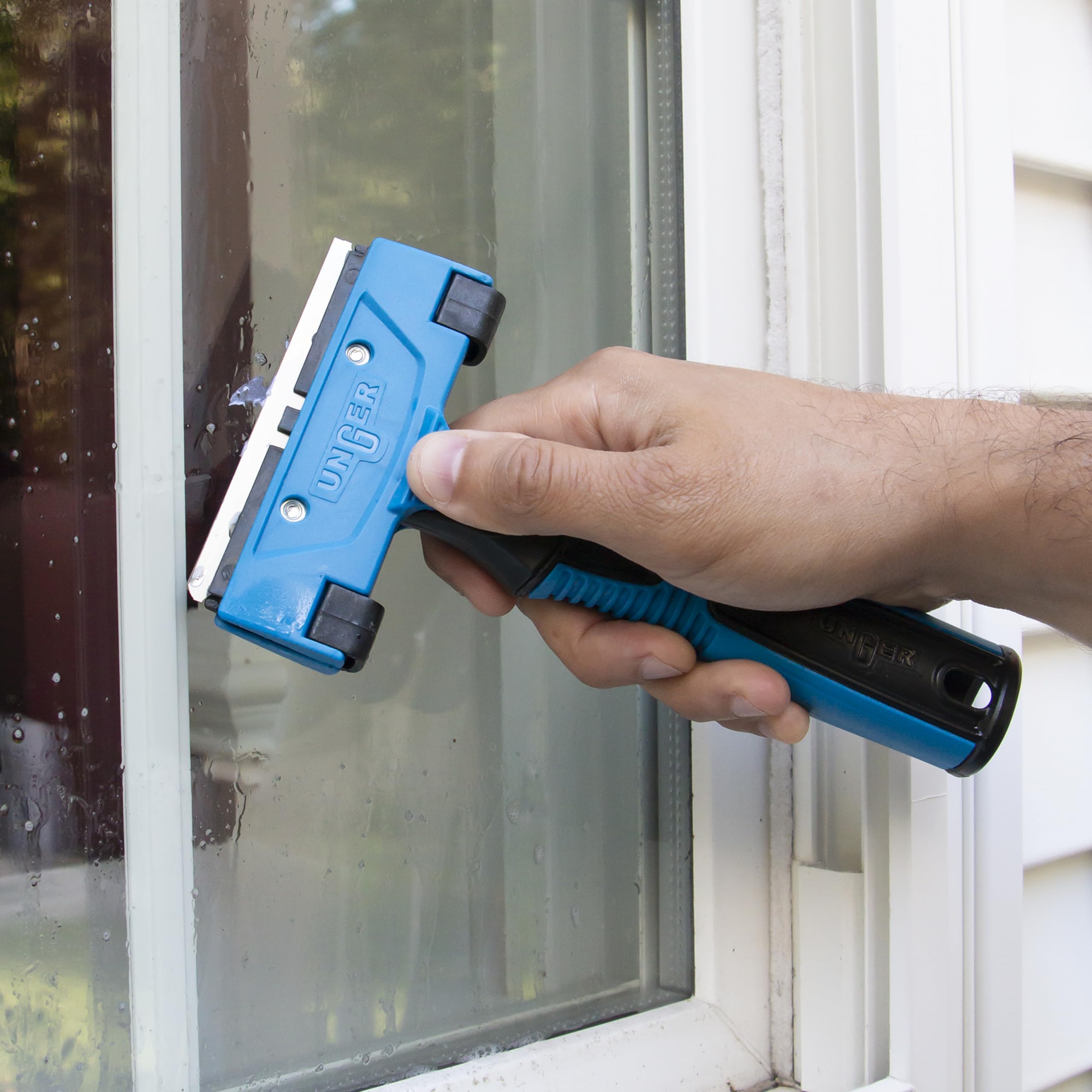 Unger Professional Connect and Clean 4" All-Purpose Scraper, Window, Glass, and Floor Scraping Tool Supplies, Adhesive Removal, Gum, Stickers, Paint Removal, Dual-Sided Blade - Image 11