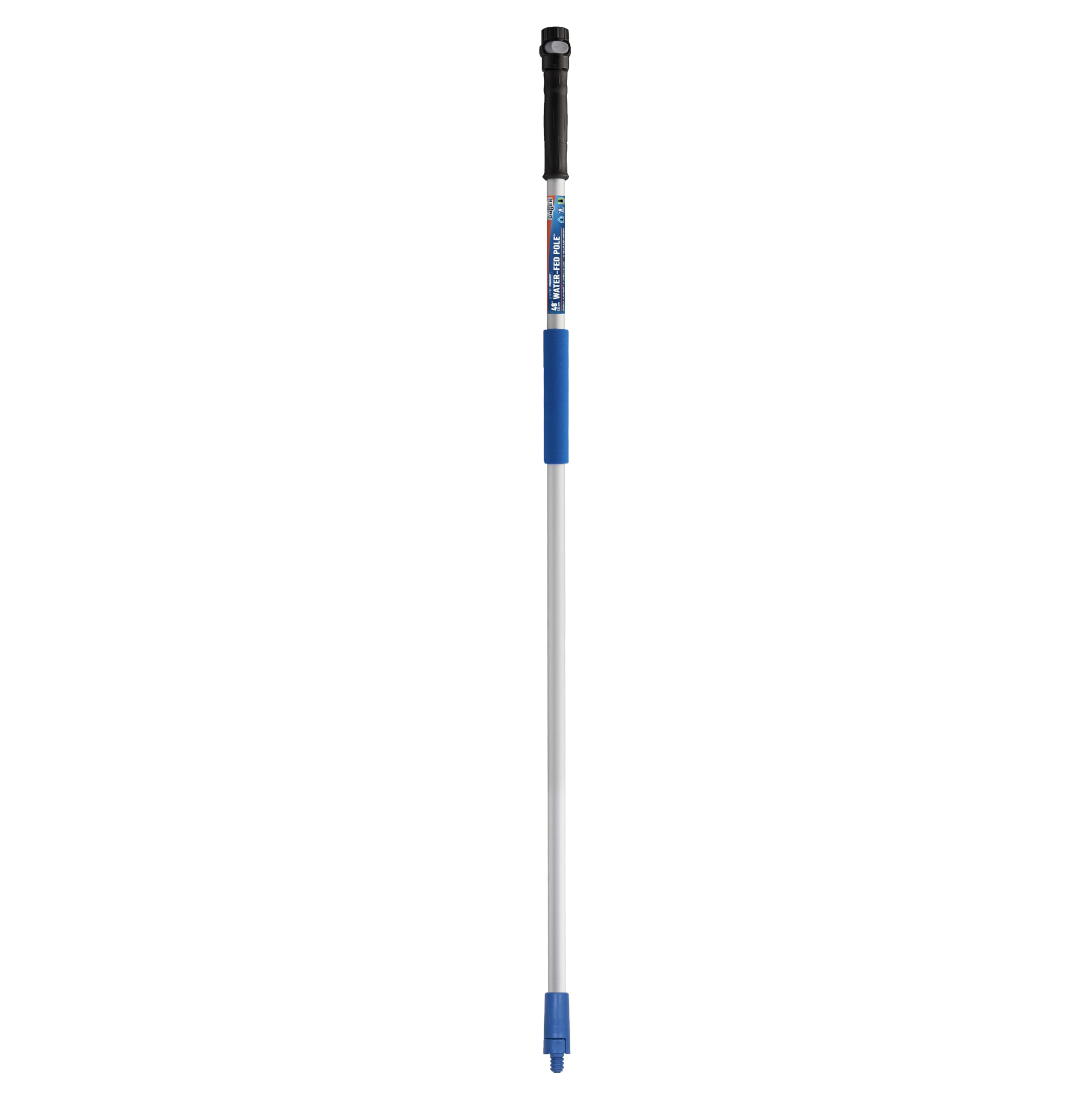 Unger Professional Lock-On 48” Water Flow HydroPower Extension Pole, Compatible with Water-Flow Brushes, Cleaning Supplies, Use with Scrubber or Brush - Image 10