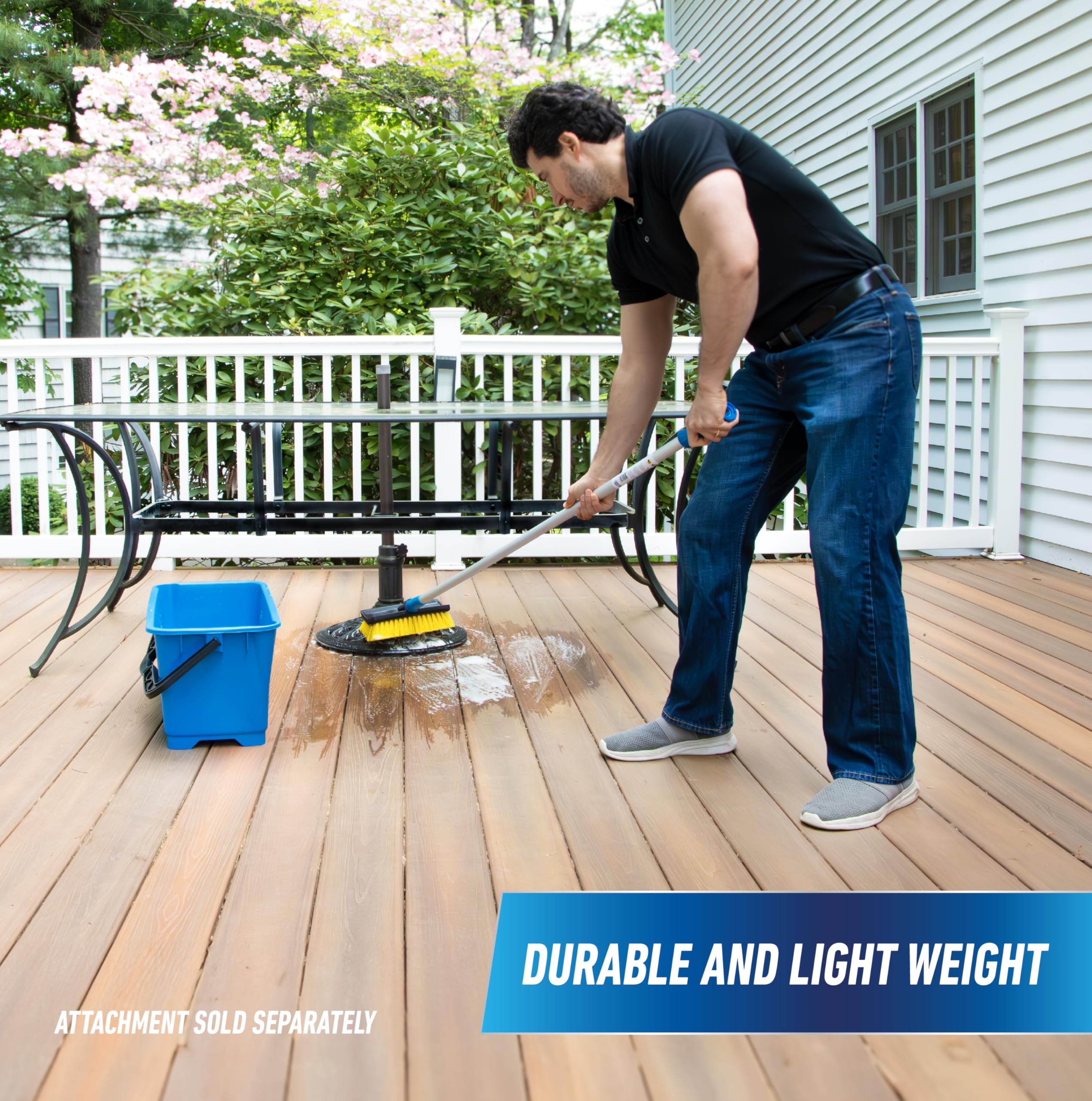 Unger Professional Lock-On 60” Dual-End Aluminum Handle Pole – Compatible with Unger Lock-On Poles & Standard Thread Cleaning Supplies, Use with Floor Squeegees, Brooms, Brush Heads - Image 4