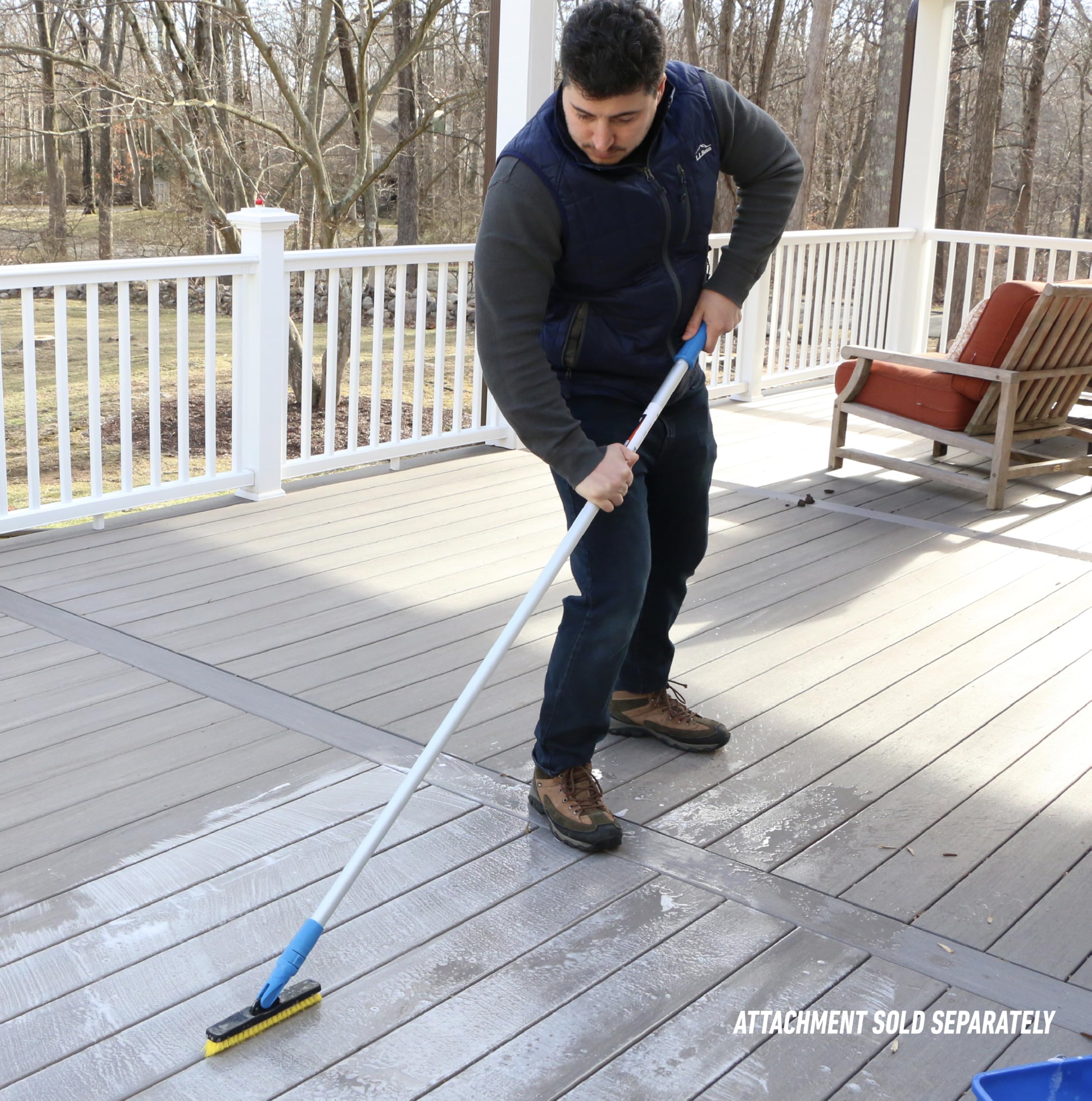 Unger Professional Lock-On 60” Dual-End Aluminum Handle Pole – Compatible with Unger Lock-On Poles & Standard Thread Cleaning Supplies, Use with Floor Squeegees, Brooms, Brush Heads - Image 9