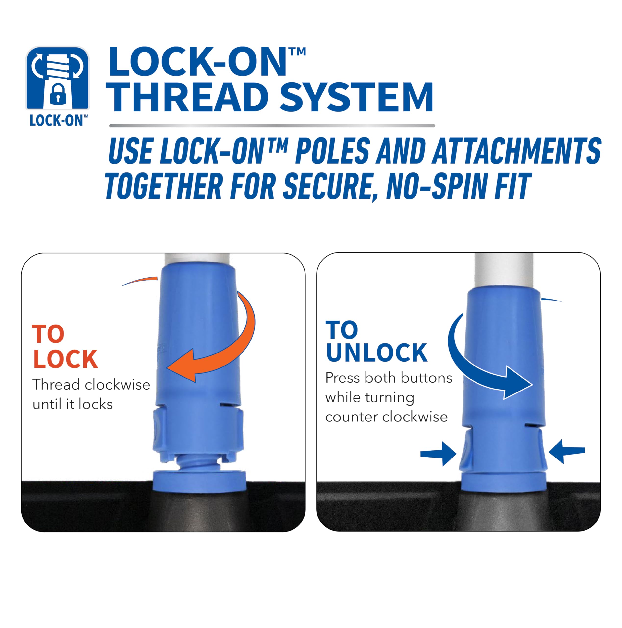 Unger - 961350 Professional AquaFlex Uneven Surface Floor Squeegee with Splash Guard, 22" - Image 7