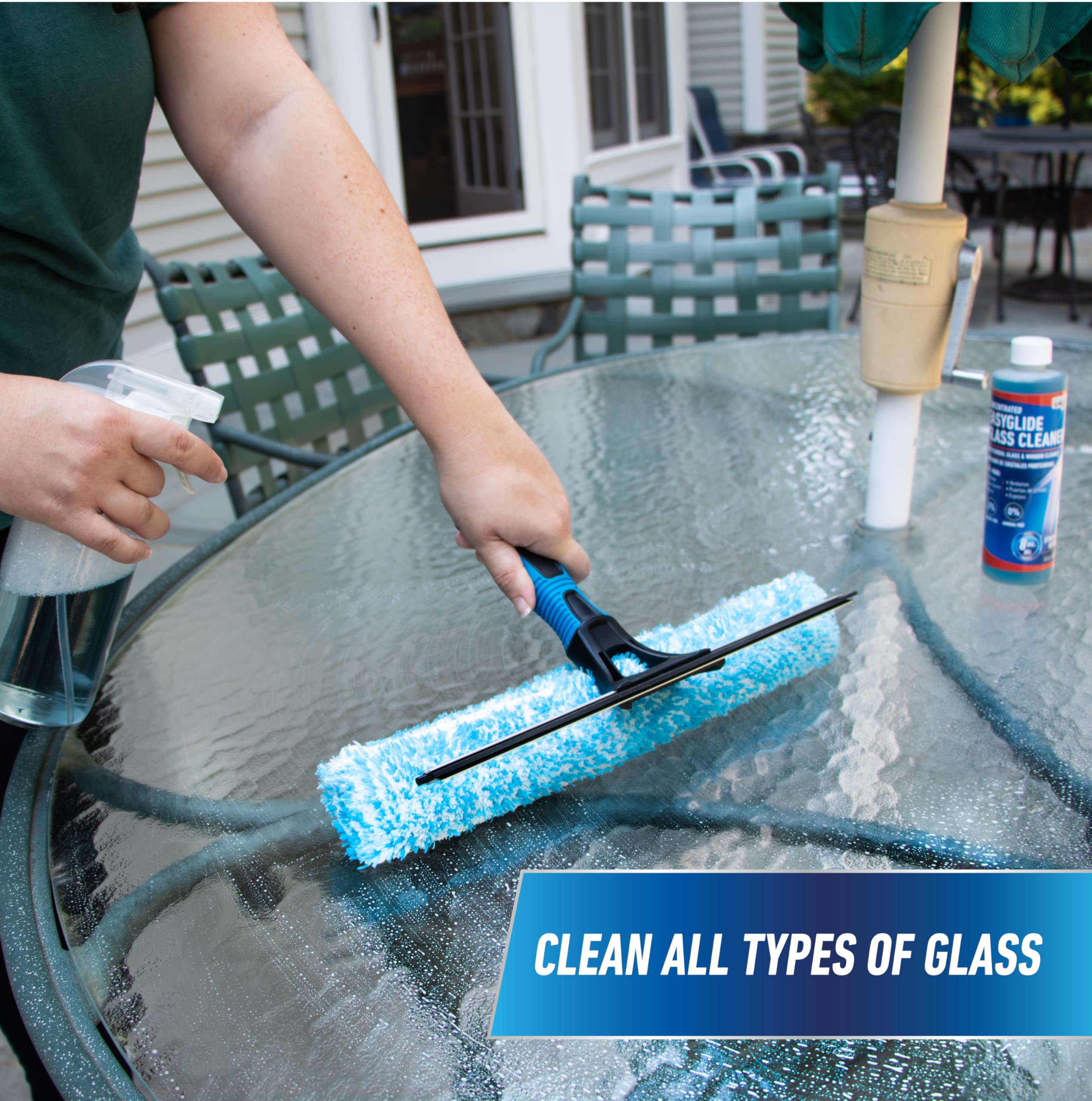 Unger Professional Streak-Free EasyGlide Glass Cleaner Concentrate, 12 oz, Ammonia-Free, Makes 8 Gallons of Solution, Safe for Tinted Windows, LOW-E, Windshields, and Mirrors - Image 4