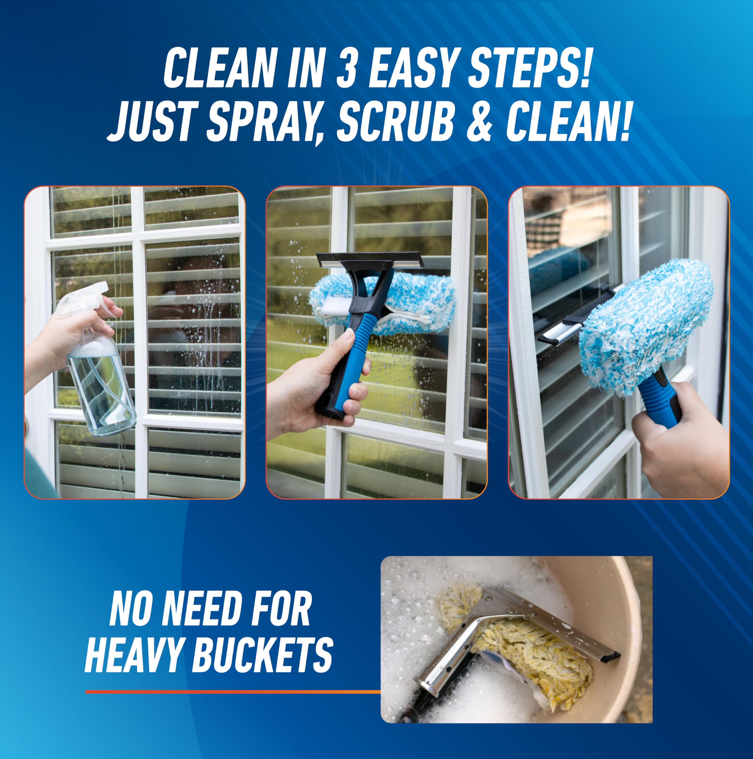 Unger Professional Streak-Free EasyGlide Glass Cleaner Concentrate, 12 oz, Ammonia-Free, Makes 8 Gallons of Solution, Safe for Tinted Windows, LOW-E, Windshields, and Mirrors - Image 5